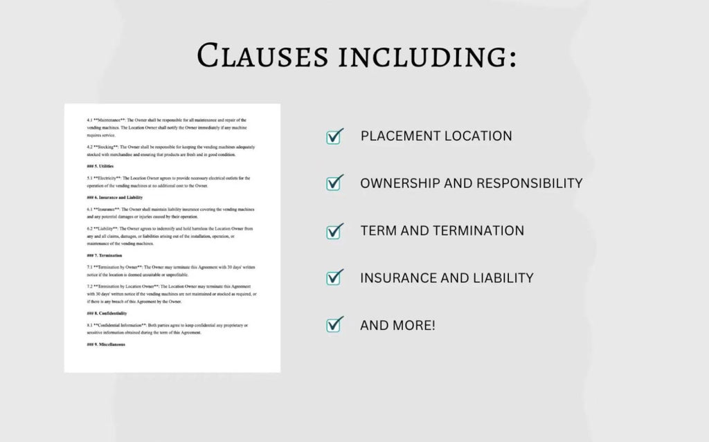 Claw Machine Business Bundle: Brochure, Business Card & Agreement Templates (Digital Download)