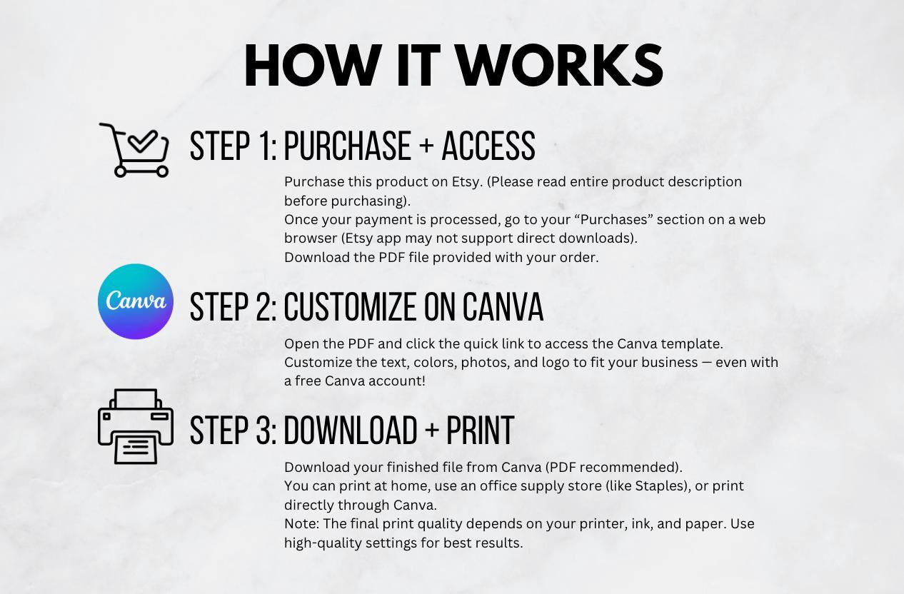 Smart Cooler Brochure Template: Customizable Vending Business Marketing (Digital Download)