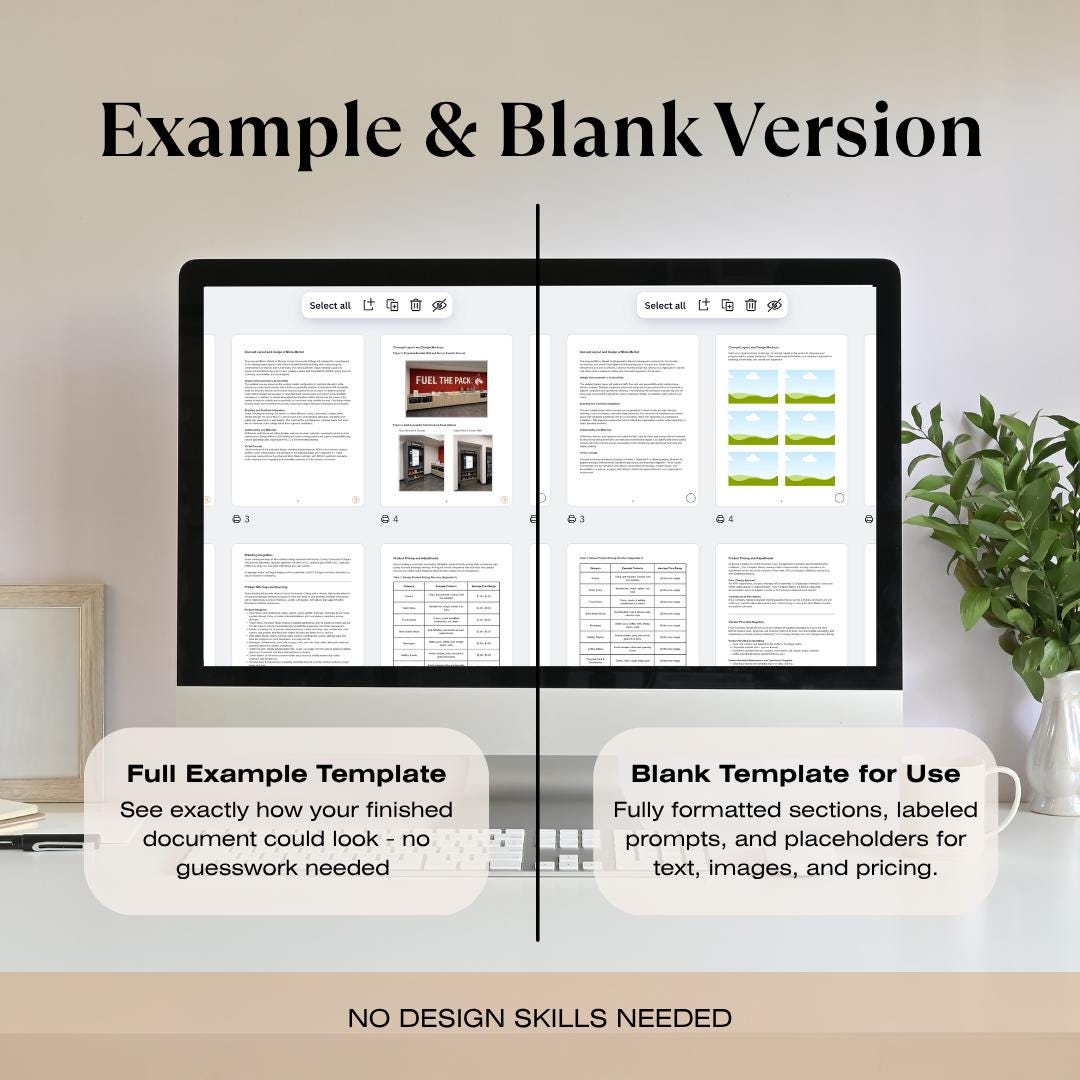 Micro Market RFP Proposal Template | 33-Page Editable Canva Proposal | Grays Vending Systems