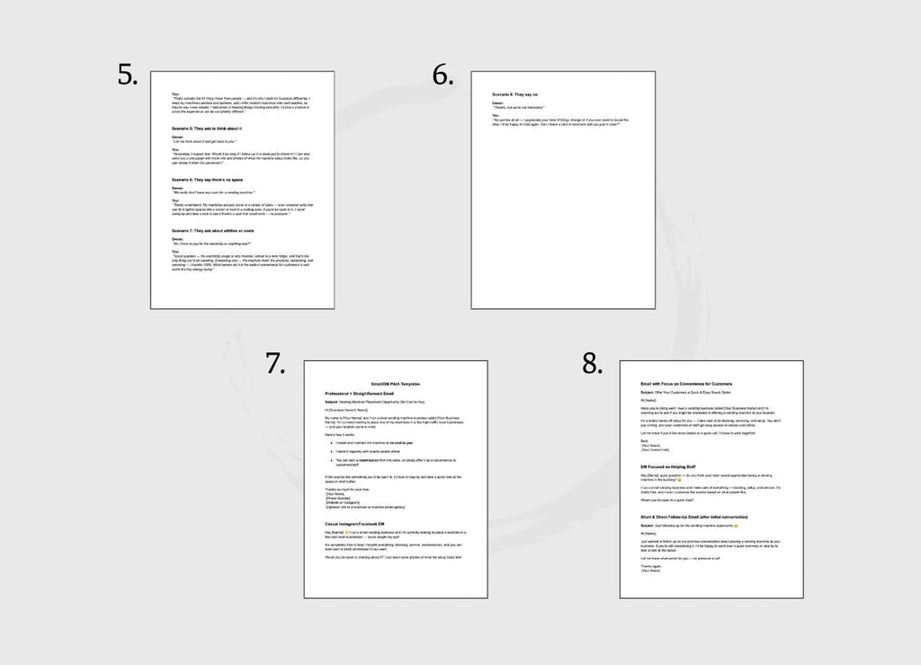 Vending Machine Pitch Kit: Sales Scripts & Email Templates (PDF)