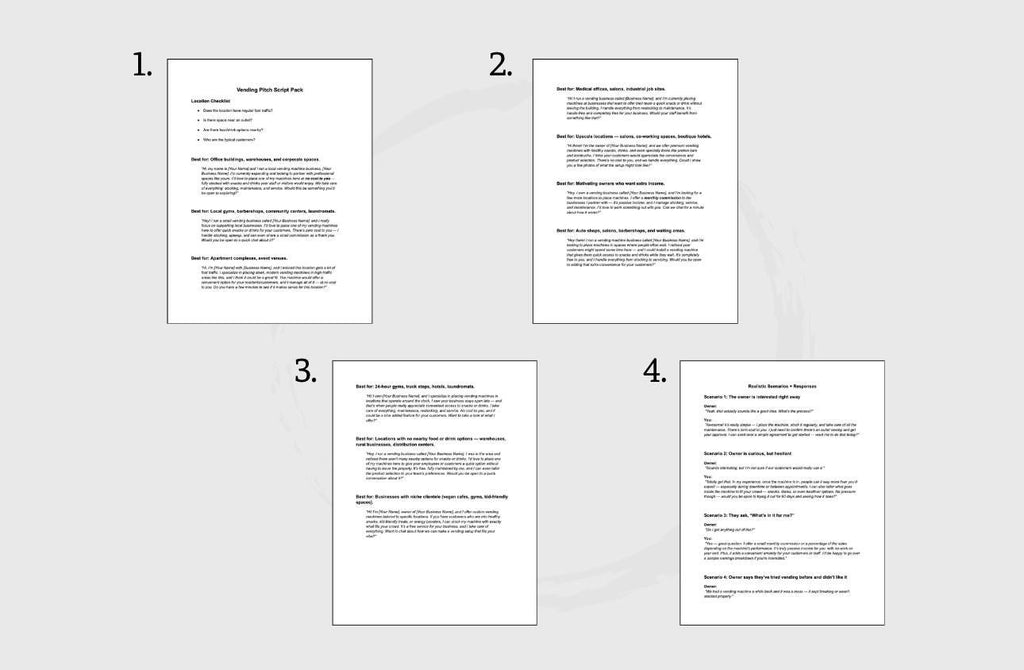 Vending Machine Pitch Kit: Sales Scripts & Email Templates (PDF)