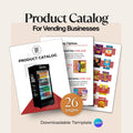 Vending Machine Product Catalog Template | Editable Canva Design (Digital Download)