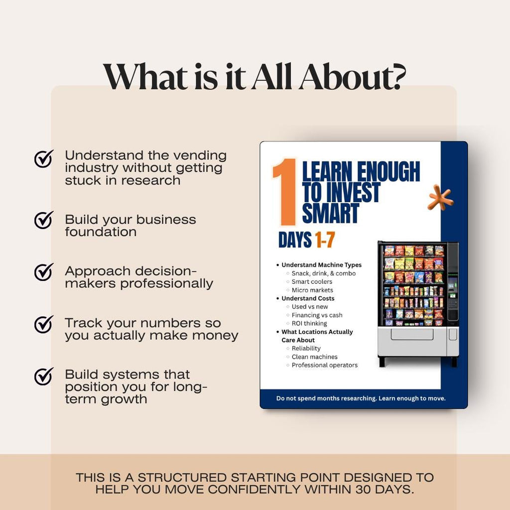30-Day Vending Business Blueprint | Placement Agreement Template (PDF Guide)