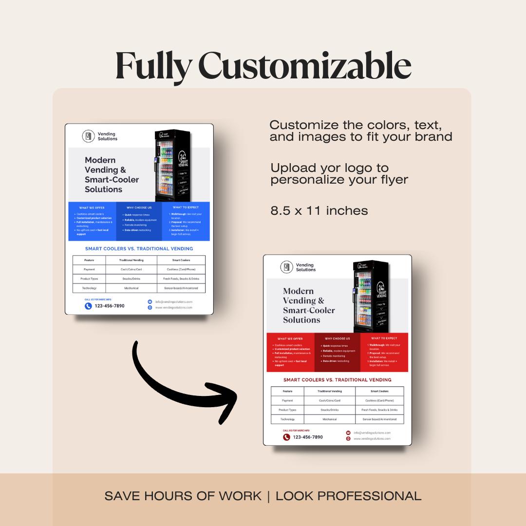 Vending Service Flyer | One-Page Overview (Digital Download)