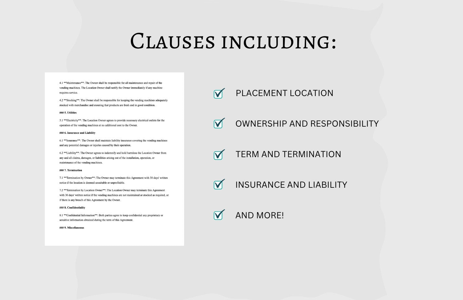 Vending Machine Placement Agreement Template: Smart Cooler & Micro Market Contract (PDF Download