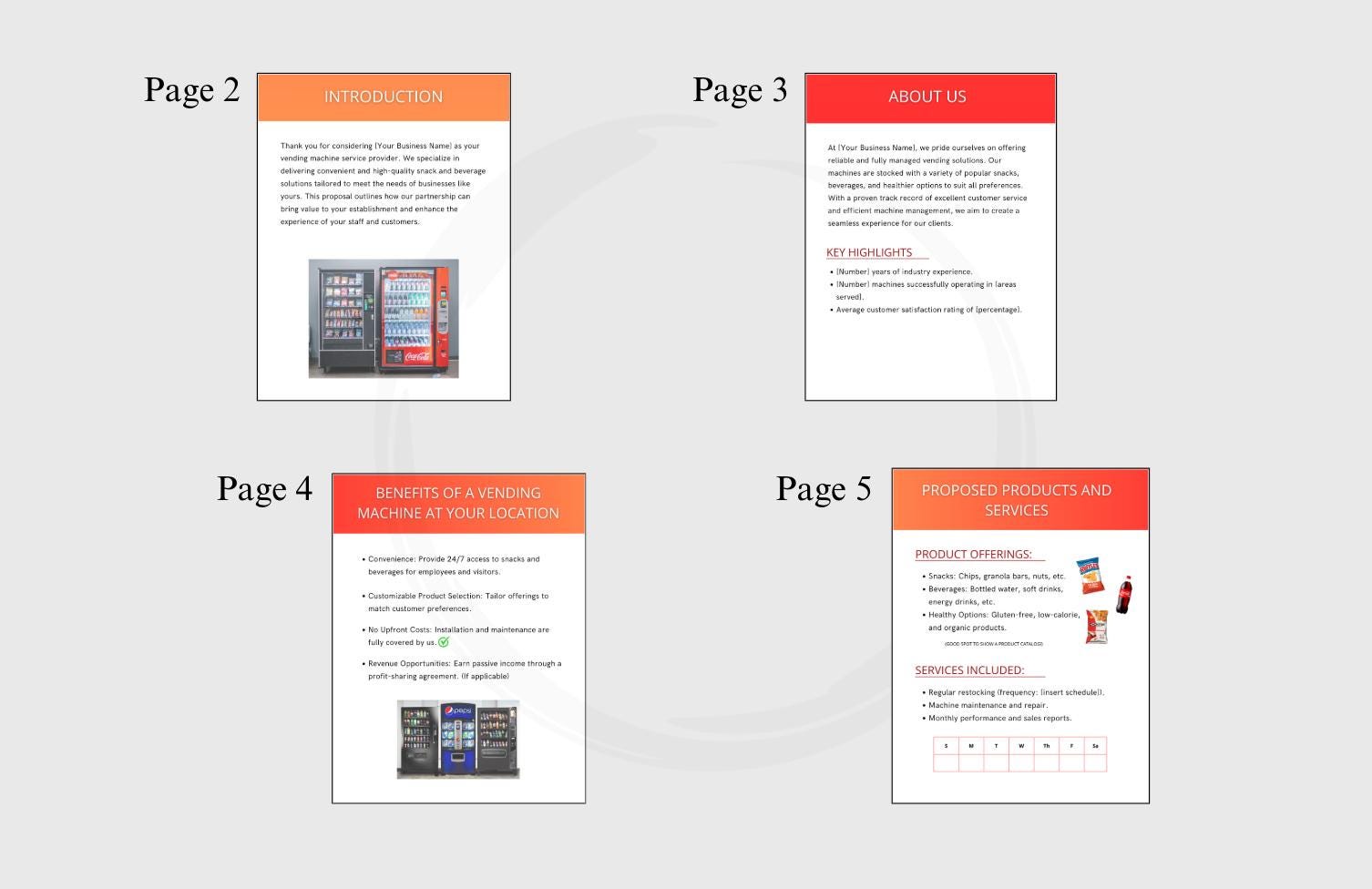 Vending Machine Placement Proposal Template: Editable Business Pitch (Canva, PDF Download)