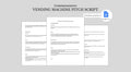 Vending Machine Business Pitch Script: Editable Template (Google Doc)