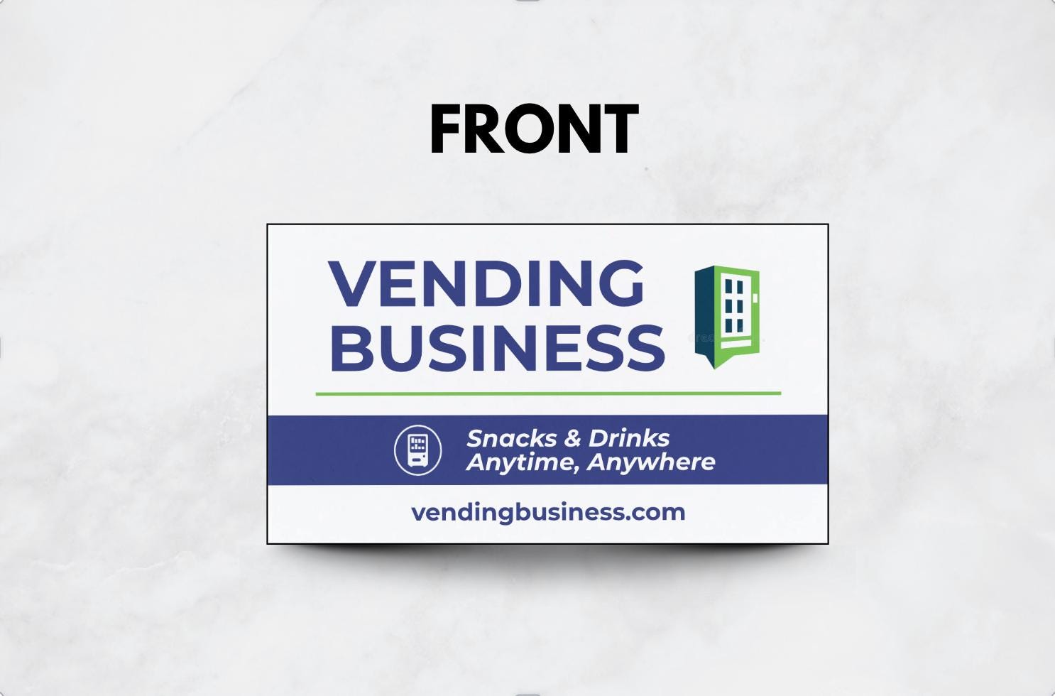 Custom Vending Machine Business Card Template | Modern Editable Canva Template for Vendors (Digital Download)