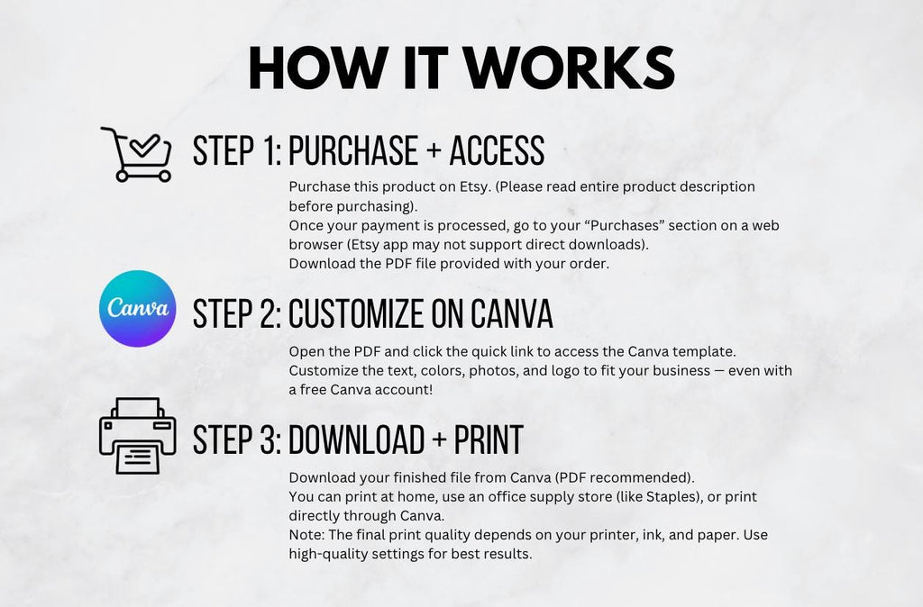 ATM Business Brochure Template: Editable Canva Flyer (Digital Download)