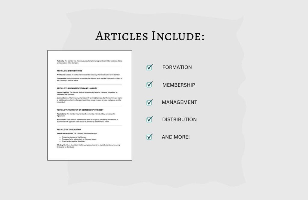 Multi-Member LLC Operating Agreement Template: Customizable Legal Contract (PDF)