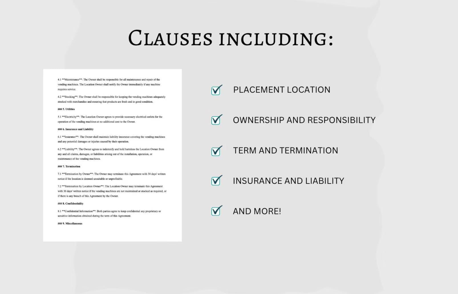 Claw Machine Placement Contract Template: Editable Business Agreement (PDF)