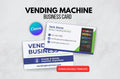 Custom Vending Machine Business Card Template | Modern Editable Canva Template for Vendors (Digital Download)
