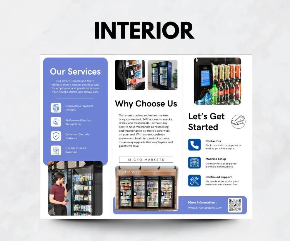 Smart Vending Marketing Bundle | Flyer, Brochure, Catalog (Digital Download)