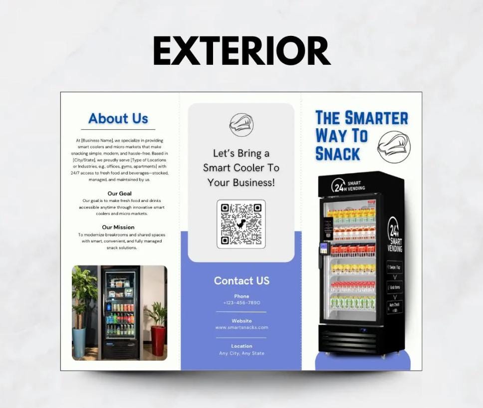 Smart Vending Marketing Bundle | Flyer, Brochure, Catalog (Digital Download)