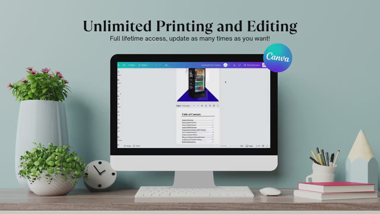 Smart Vending Marketing Bundle | Flyer, Brochure, Catalog (Digital Download)